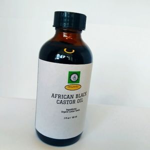 Organic Castor Oil, African Black Cold Pressed Castor Oil For Hair and Skin Car.